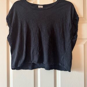 We The Free Black Crop Top